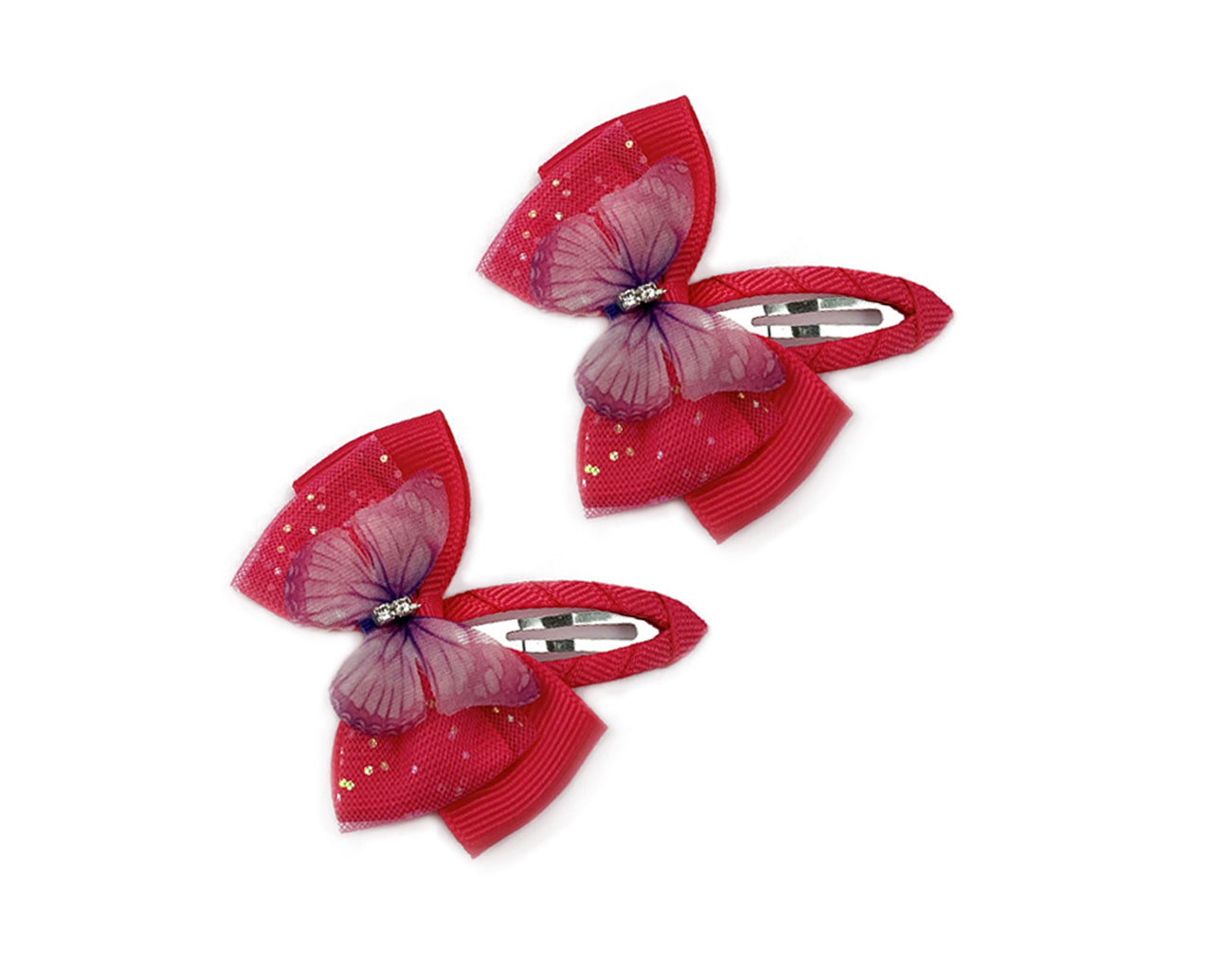 Fermagli &quot;Sweet Mariposa&quot; - Set 2 pezzi