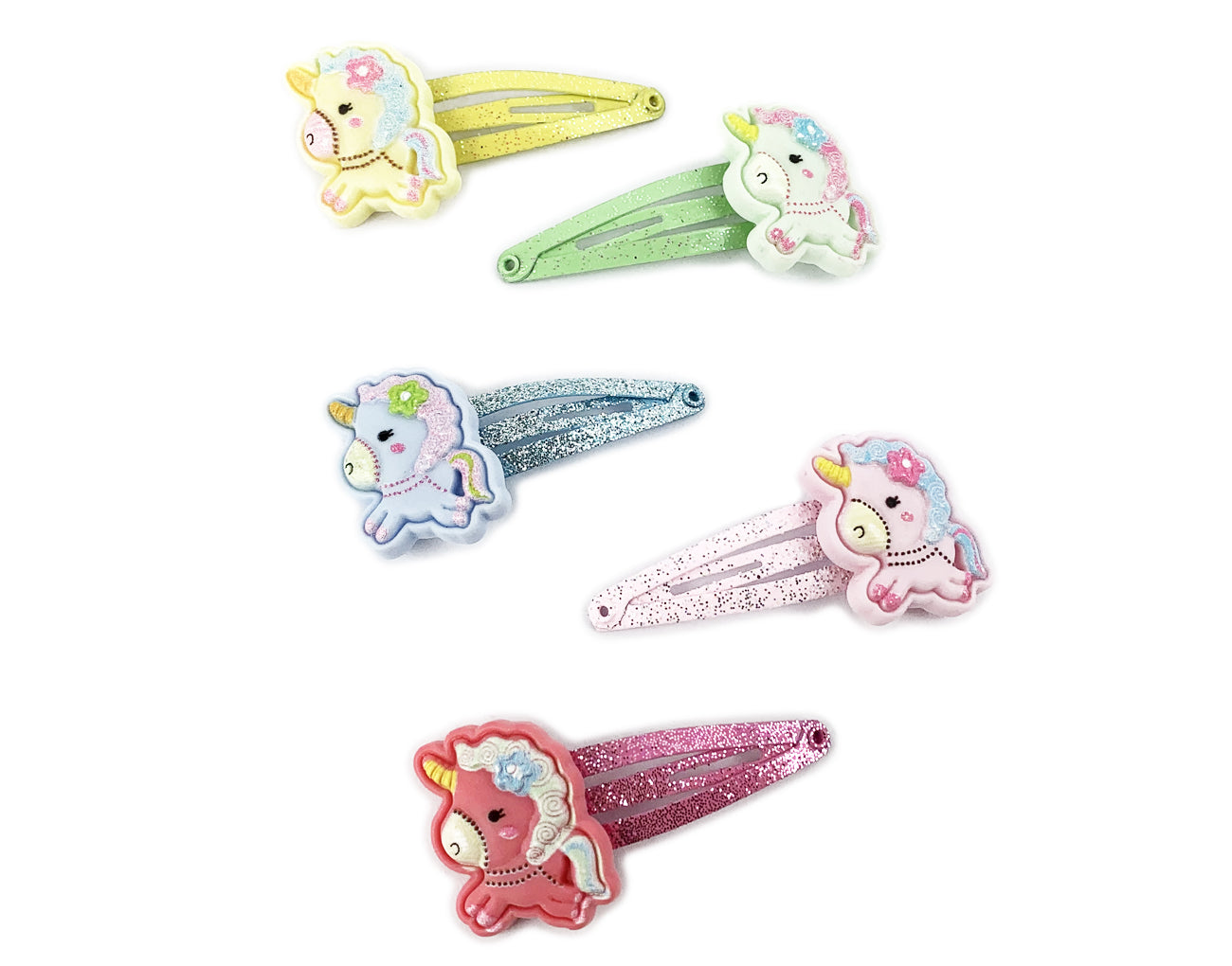 Fermagli &quot;pastel unicorn&quot; - Set 2 pezzi